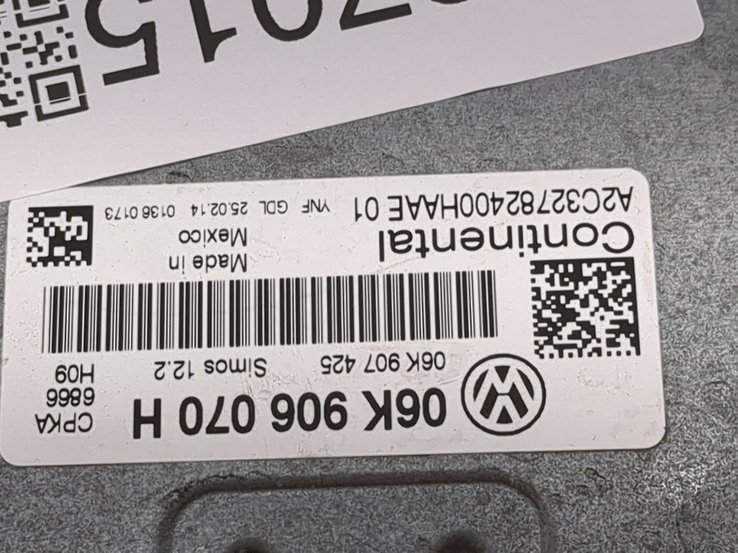2014 Volkswagen Passat PCM Engine Control Computer ECU ECM PCU OEM P/N:06K906070H 06K907425, A2C32782400HAE01 Fits Fits 2015
