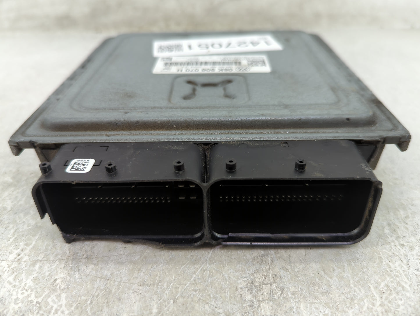2014 Volkswagen Passat PCM Engine Control Computer ECU ECM PCU OEM P/N:06K 906 070 H 06K 907 425 Fits Fits 2015 OEM Used Aut
