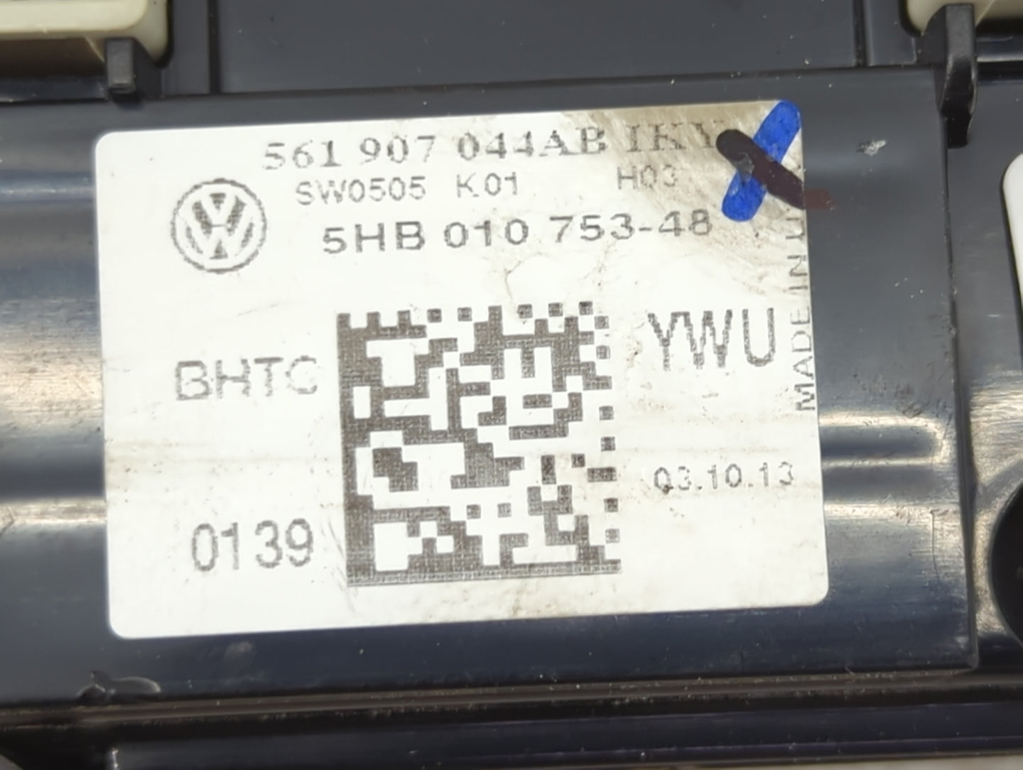 2013-2015 Volkswagen Passat Climate Control Module Temperature AC/Heater Replacement P/N:561907044AB 5HB01075348 Fits OEM Us