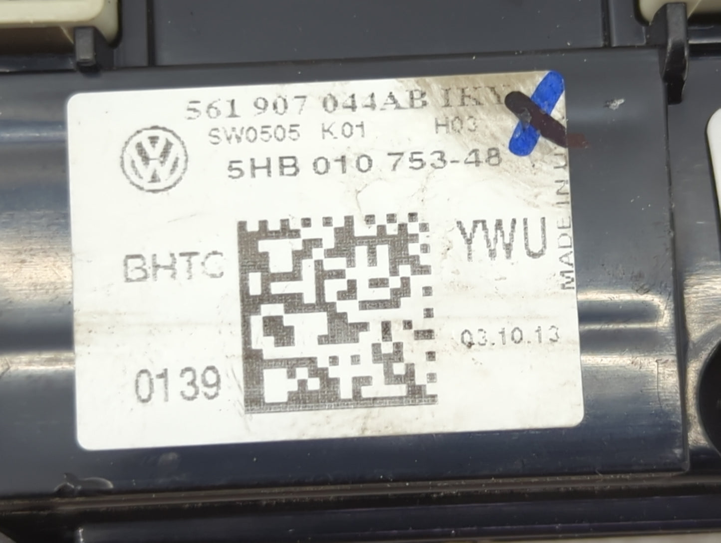 2013-2015 Volkswagen Passat Climate Control Module Temperature AC/Heater Replacement P/N:561907044AB 5HB01075348 Fits OEM Us