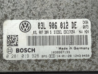 2013-2014 Volkswagen Passat PCM Engine Control Computer ECU ECM PCU OEM P/N:03L906012DE 03L907309S, 0281019926 Fits Fits 201