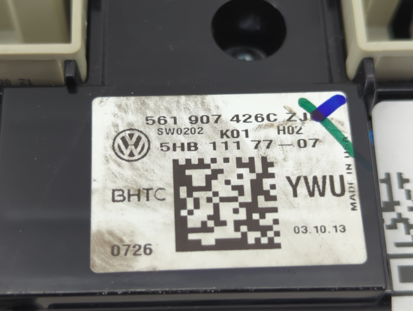 2013-2015 Volkswagen Passat Climate Control Module Temperature AC/Heater Replacement P/N:561907426C 5HB11177-07 Fits OEM Use