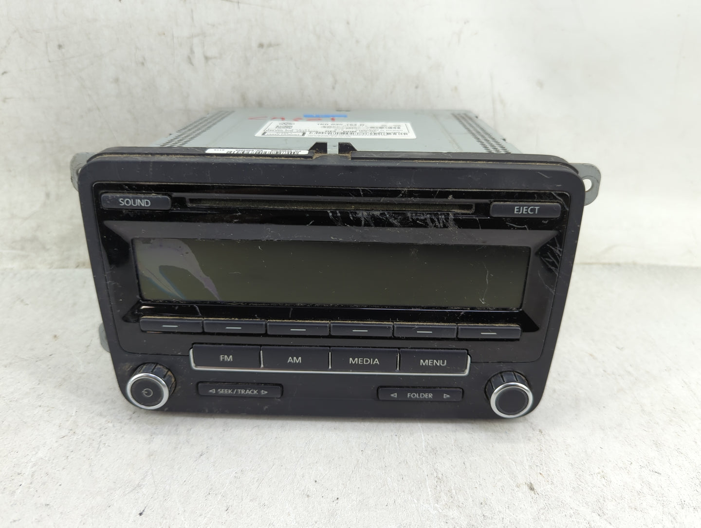 2012-2015 Volkswagen Passat Radio AM FM Cd Player Receiver Replacement P/N:1K0035164D 28354080 Fits OEM Used Auto Parts - Oe