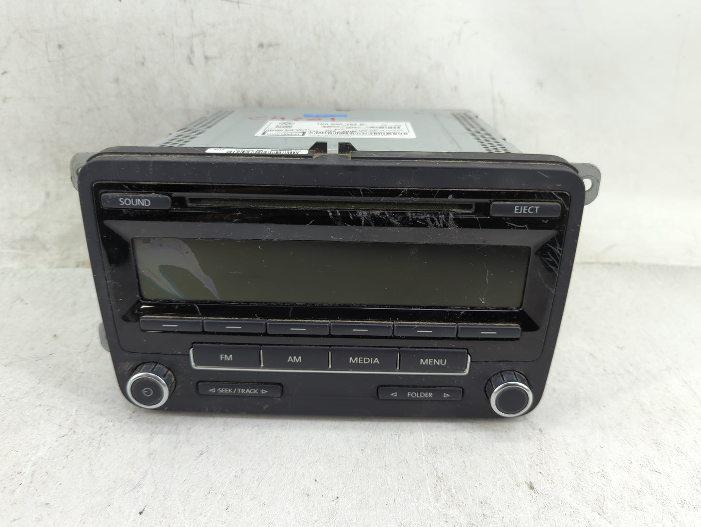 2012-2015 Volkswagen Passat Radio AM FM Cd Player Receiver Replacement P/N:1K0035164D 28354080 Fits OEM Used Auto Parts - Oe