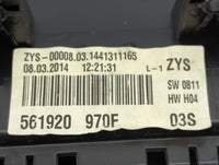 2013-2014 Volkswagen Passat Instrument Cluster Speedometer Gauges P/N:561920970F Miles: Fits Fits 2013 2014 OEM Used Auto Pa