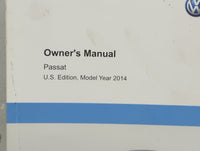 2014 Volkswagen Passat Owners Manual Book Guide P/N:561012003 OEM Used Auto Parts - Oemusedautoparts1.com