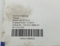2014 Volkswagen Passat Owners Manual Book Guide P/N:561012003 1425U1NMS23 OEM Used Auto Parts - Oemusedautoparts1.com