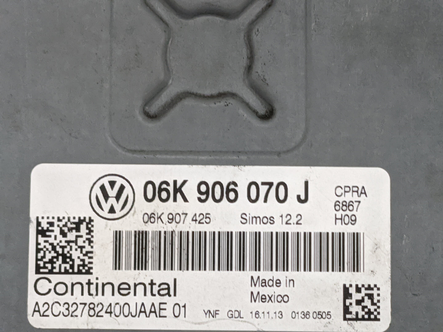 2014 Volkswagen Passat PCM Engine Control Computer ECU ECM PCU OEM P/N:06K906070J 06K907425, A2C32782400JAAE Fits Fits 2015 