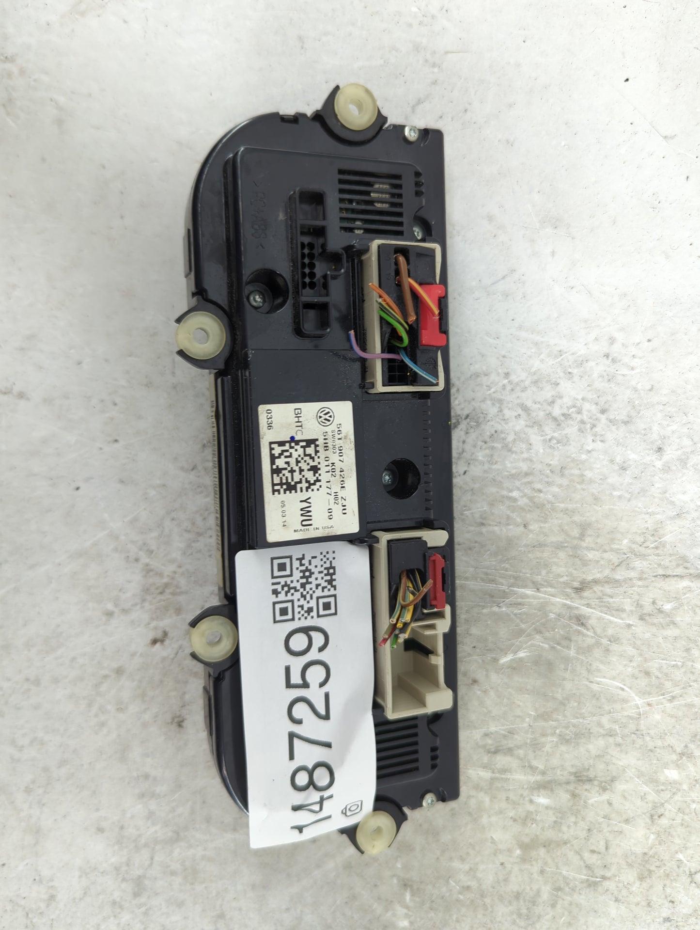 2013-2015 Volkswagen Passat Climate Control Module Temperature AC/Heater Replacement P/N:561907426E 5HB01117709 Fits OEM Use
