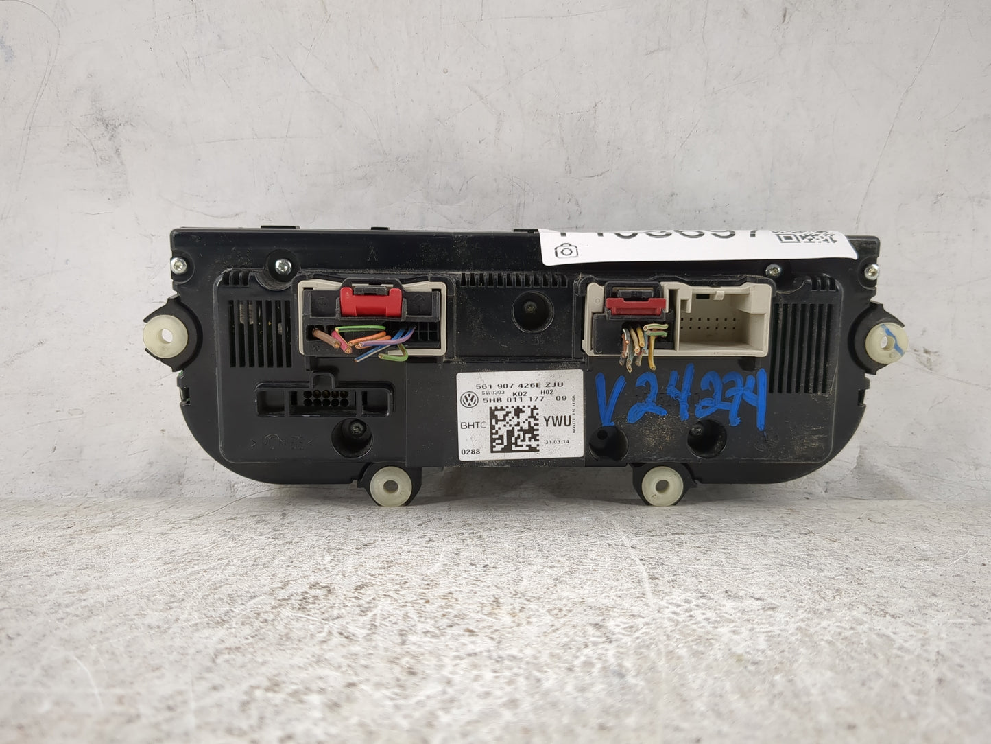 2013-2015 Volkswagen Passat Climate Control Module Temperature AC/Heater Replacement P/N:561907426E 5HB01117709 Fits OEM Use