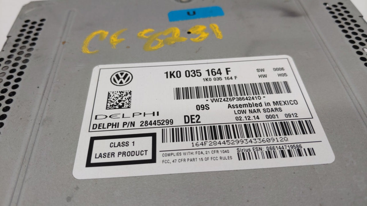 2013-2015 Volkswagen Passat Am Fm Cd Player Radio Receiver 159178 - Oemusedautoparts1.com