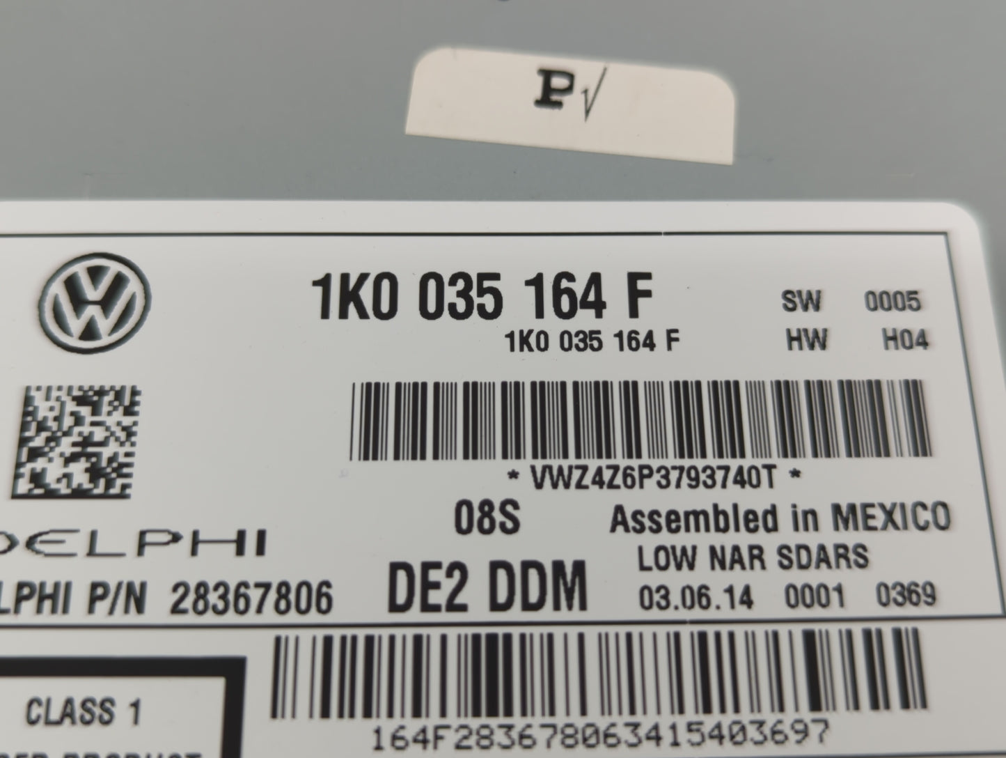 2012-2015 Volkswagen Passat Radio AM FM Cd Player Receiver Replacement P/N:1K0 035 164 F Fits Fits 2011 2012 2013 2014 2015 