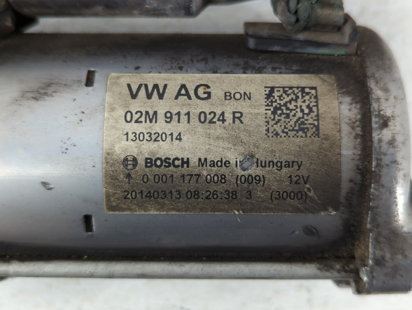 2014-2020 Volkswagen Passat Car Starter Motor Solenoid OEM P/N:02M 911 024 R Fits OEM Used Auto Parts - Oemusedautoparts1.co