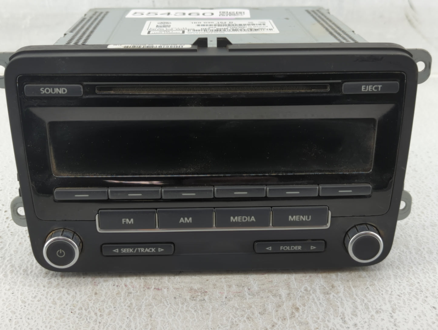 2012-2015 Volkswagen Passat Am Fm Cd Player Radio Receiver - Oemusedautoparts1.com