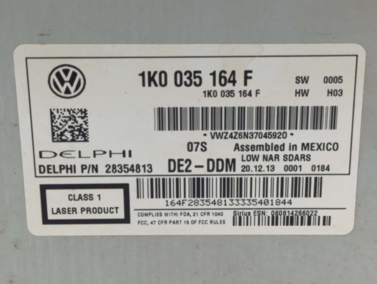 2012-2015 Volkswagen Passat Am Fm Cd Player Radio Receiver - Oemusedautoparts1.com