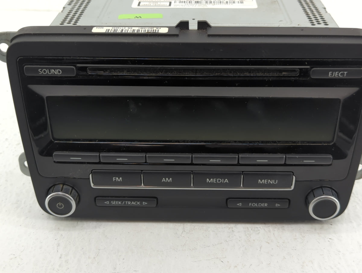 2012-2015 Volkswagen Passat Am Fm Cd Player Radio Receiver 583233 - Oemusedautoparts1.com