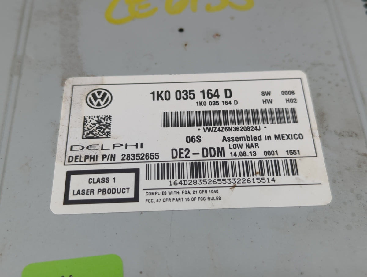2012-2015 Volkswagen Passat Am Fm Cd Player Radio Receiver 583233 - Oemusedautoparts1.com