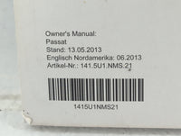 2014 Volkswagen Passat Owners Manual Book Guide OEM Used Auto Parts - Oemusedautoparts1.com