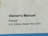 2014 Volkswagen Passat Owners Manual Book Guide OEM Used Auto Parts - Oemusedautoparts1.com