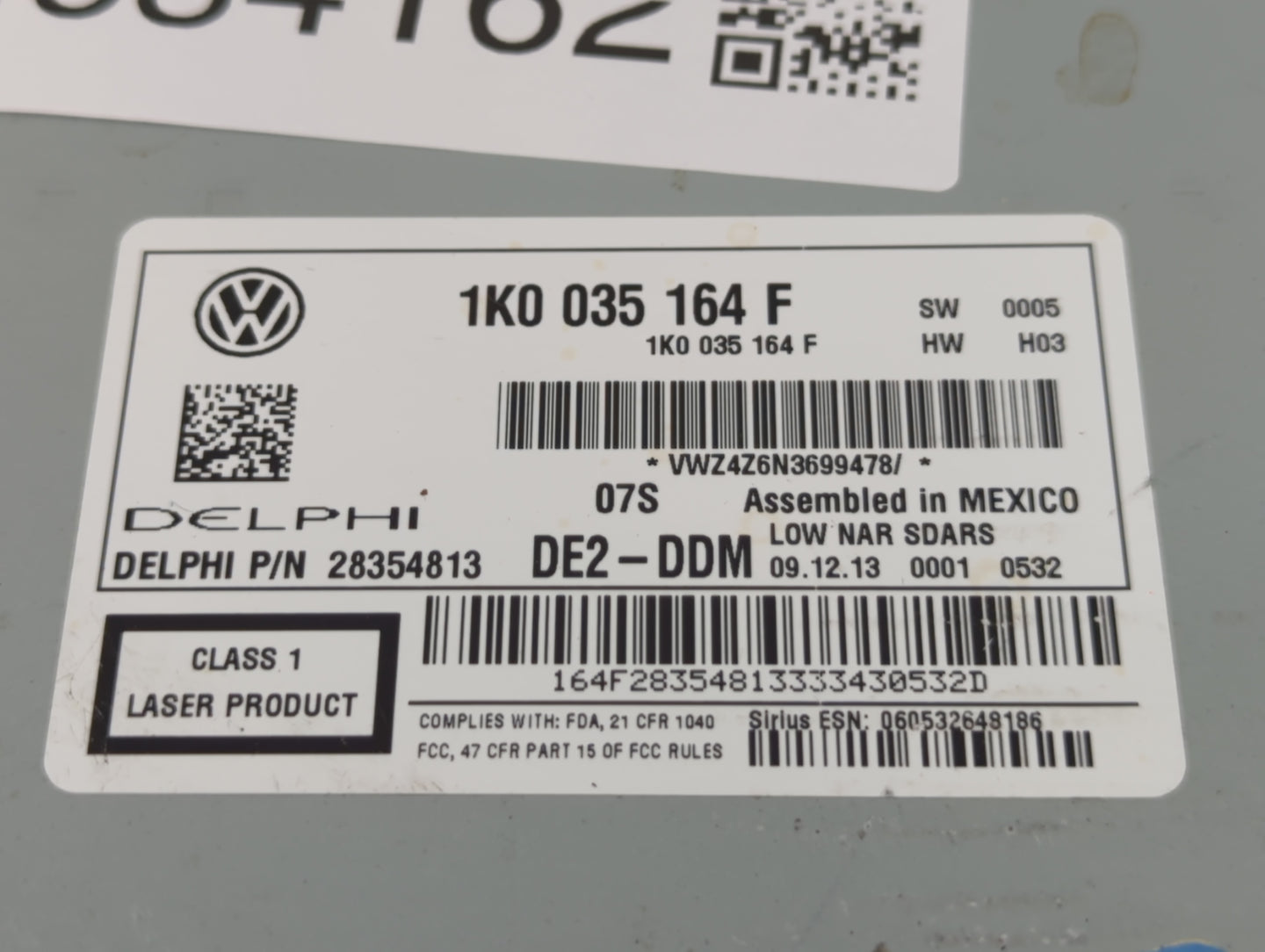2012-2015 Volkswagen Passat Am Fm Cd Player Radio Receiver - Oemusedautoparts1.com