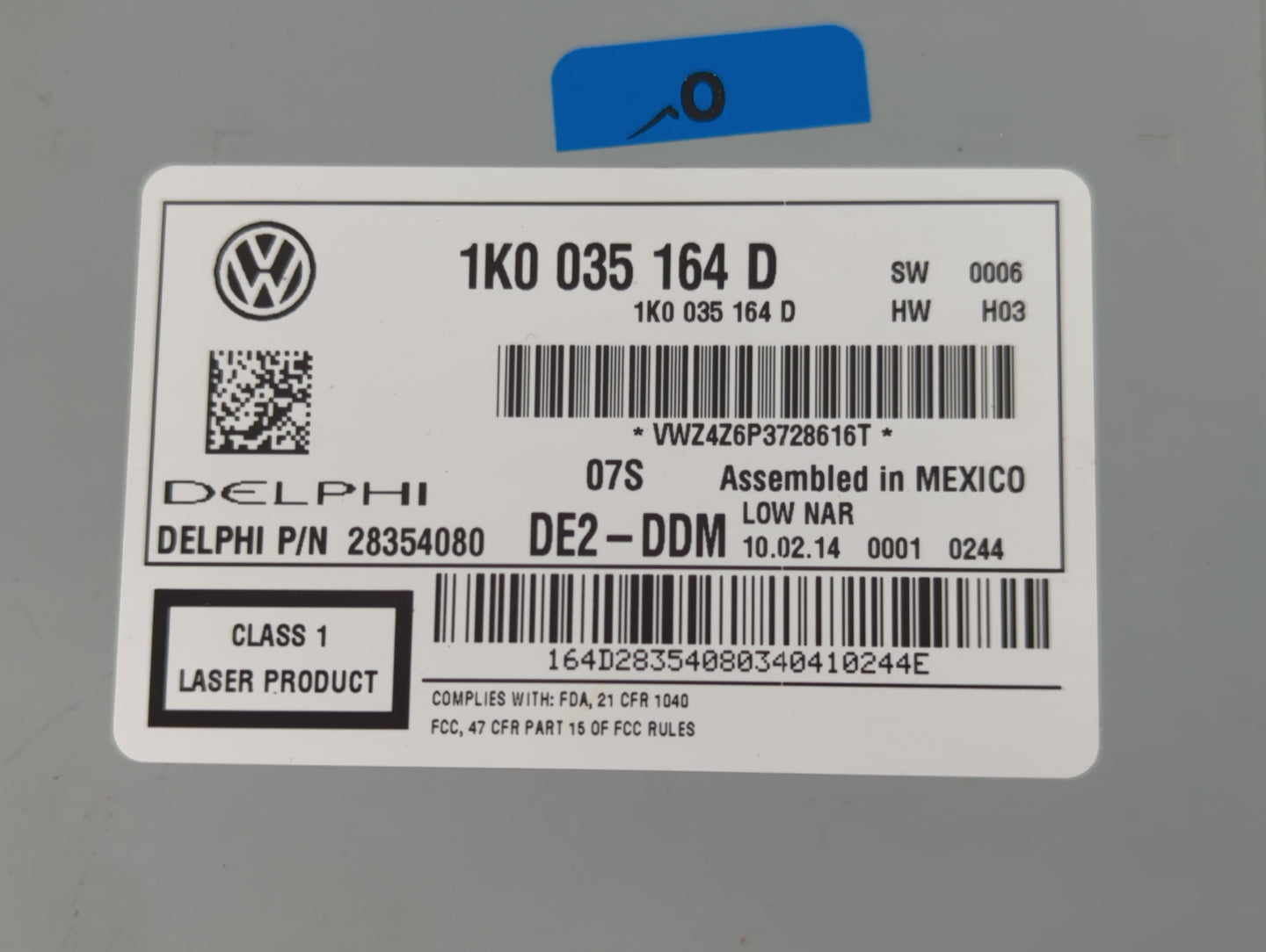 2012-2015 Volkswagen Passat Am Fm Cd Player Radio Receiver - Oemusedautoparts1.com