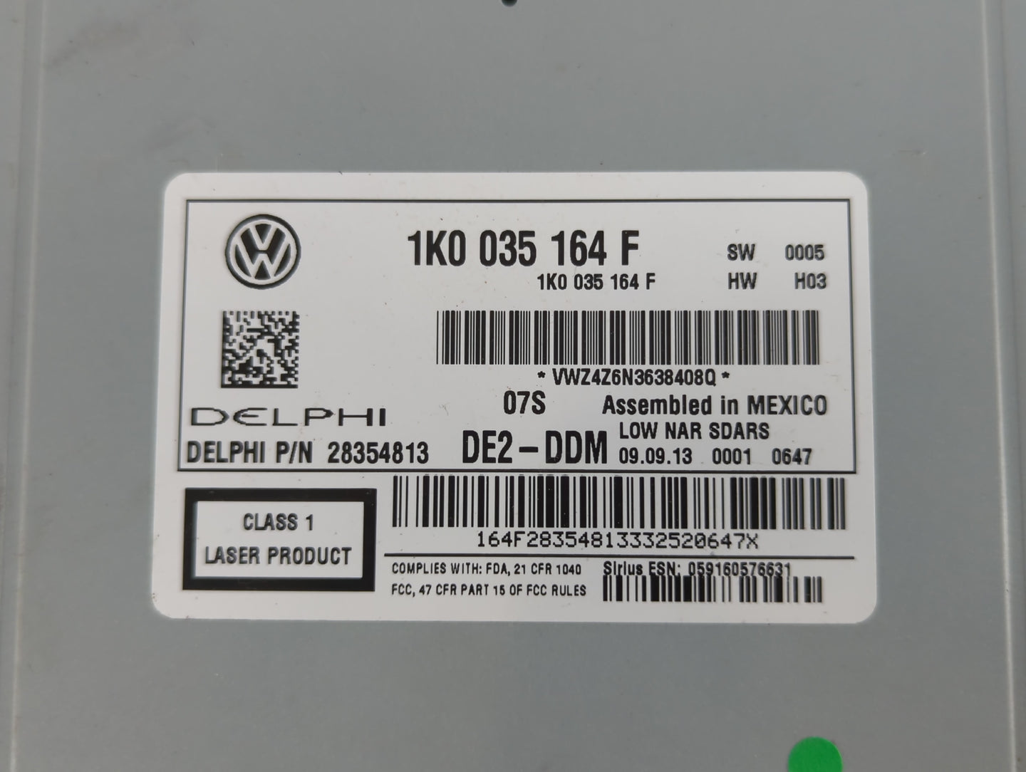 2012-2015 Volkswagen Passat Am Fm Cd Player Radio Receiver - Oemusedautoparts1.com