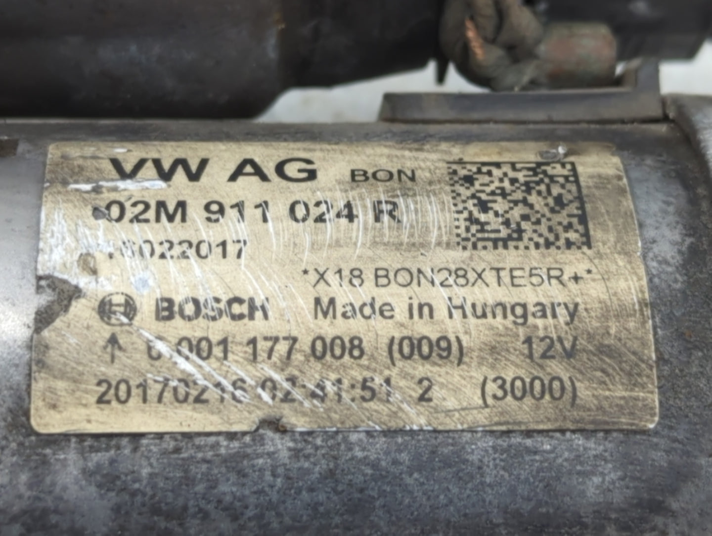 2012-2015 Volkswagen Passat Car Starter Motor Solenoid OEM P/N:02M 911 024 R Fits Fits 2009 2010 2011 2012 2013 2014 2015 20
