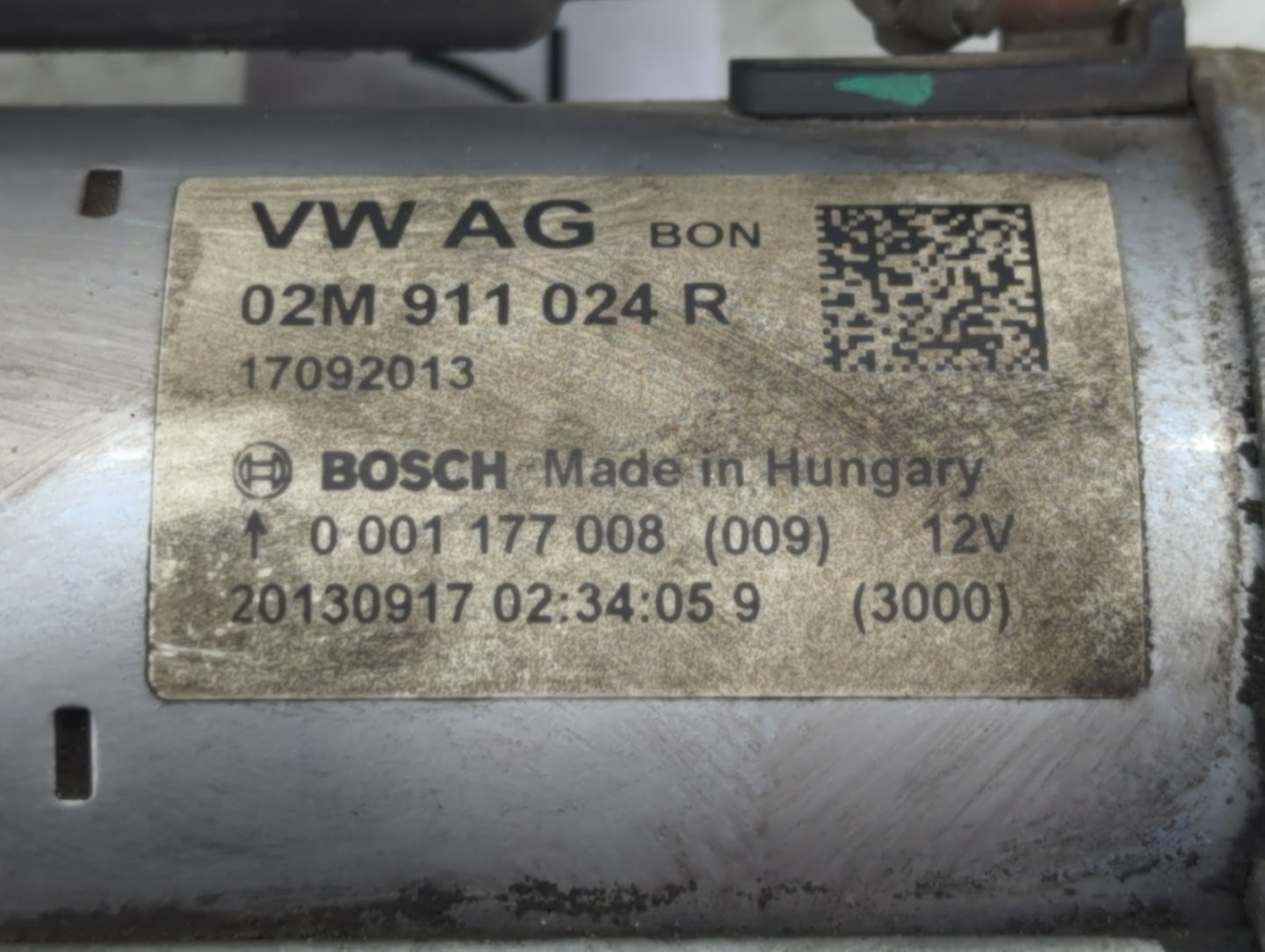 2014-2020 Volkswagen Passat Car Starter Motor Solenoid OEM P/N:0 001 177 008 02M 911 024 R Fits OEM Used Auto Parts - Oemuse