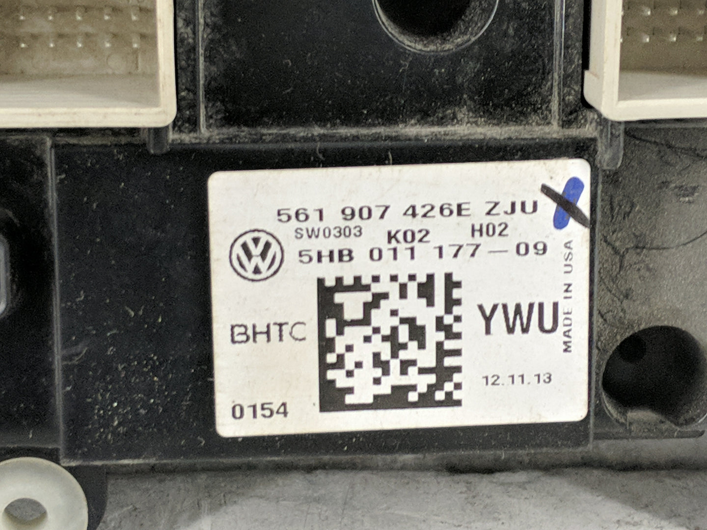 2013-2015 Volkswagen Tiguan Climate Control Module Temperature AC/Heater Replacement P/N:561907426E 5HB01117709 Fits OEM Use