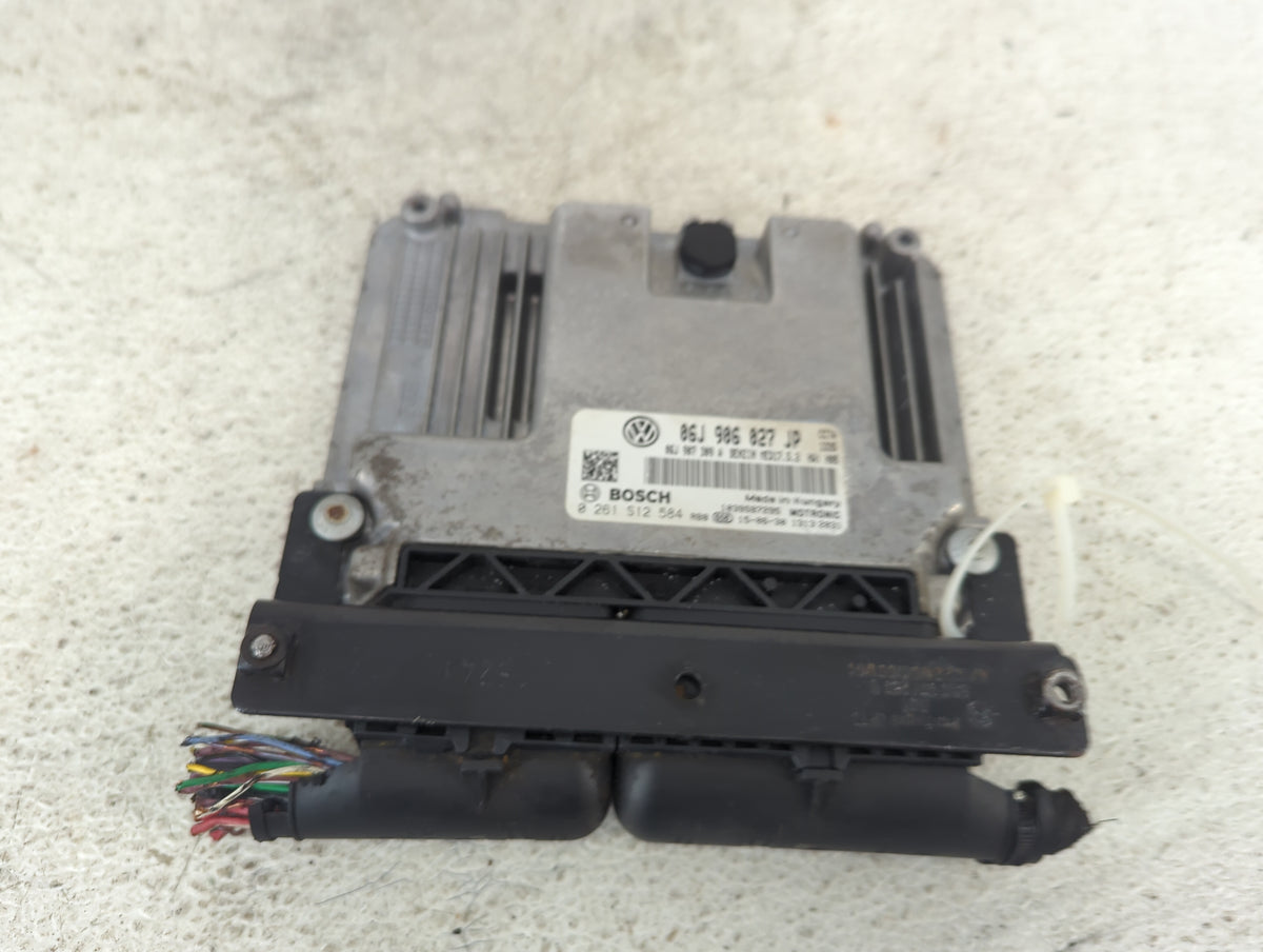 2016 Volkswagen Tiguan PCM Engine Control Computer ECU ECM PCU OEM P/N:06J906027JP 06J907309A, 0261S12584 Fits OEM Used Auto