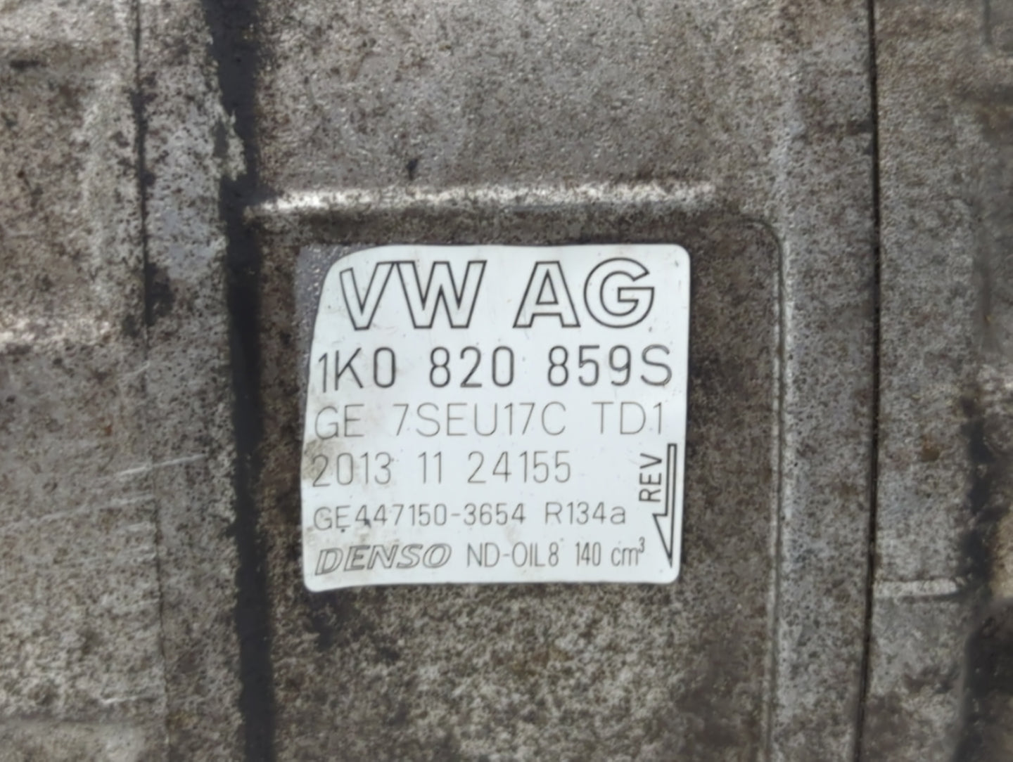 2009-2015 Volkswagen Tiguan Air Conditioning A/c Ac Compressor Oem 420259 - Oemusedautoparts1.com