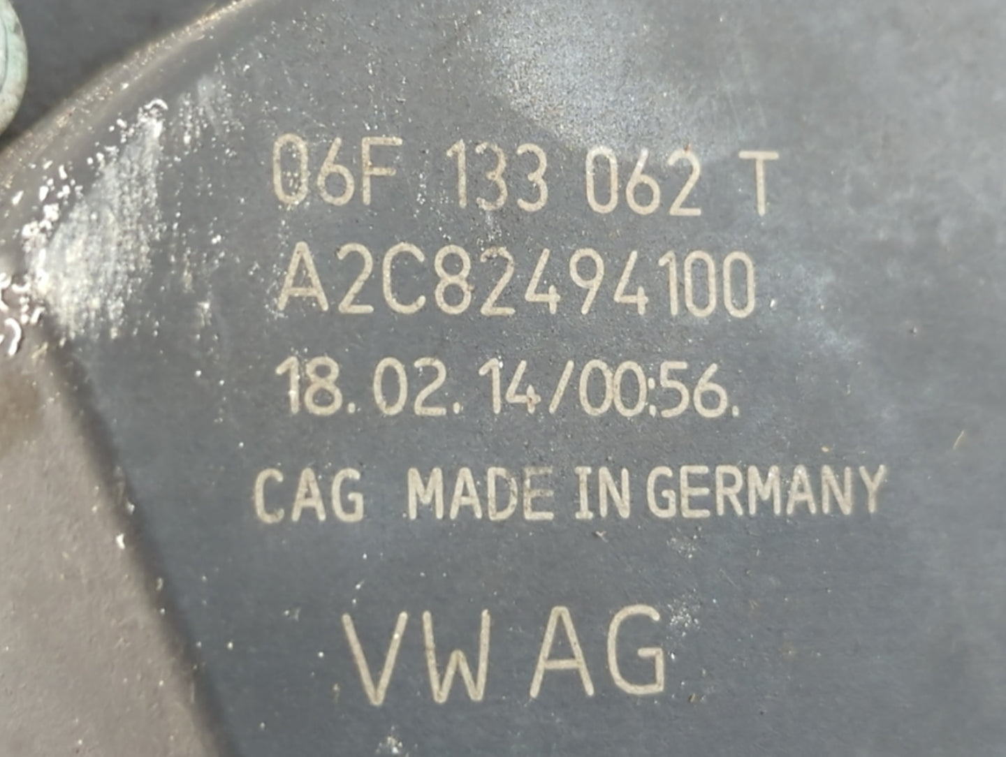 2009-2018 Volkswagen Tiguan Throttle Body P/N:A2C82494100 06F 133 062 T Fits OEM Used Auto Parts - Oemusedautoparts1.com