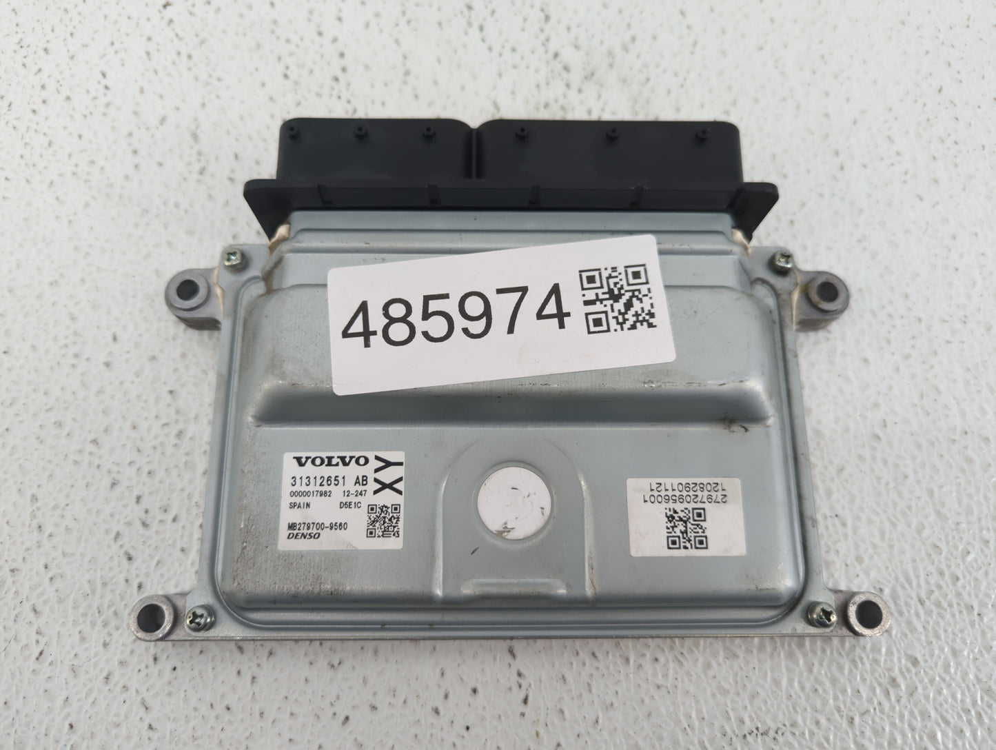 2013-2016 Volvo S60 PCM Engine Control Computer ECU ECM PCU OEM P/N:31312651AB Fits Fits 2013 2014 2015 2016 OEM Used Auto P