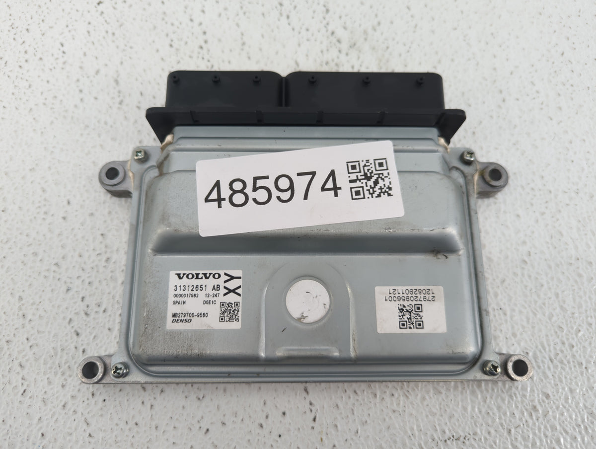2013-2016 Volvo S60 PCM Engine Control Computer ECU ECM PCU OEM P/N:31312651AB Fits 2013 2014 2015 2016 OEM Used Auto Parts 