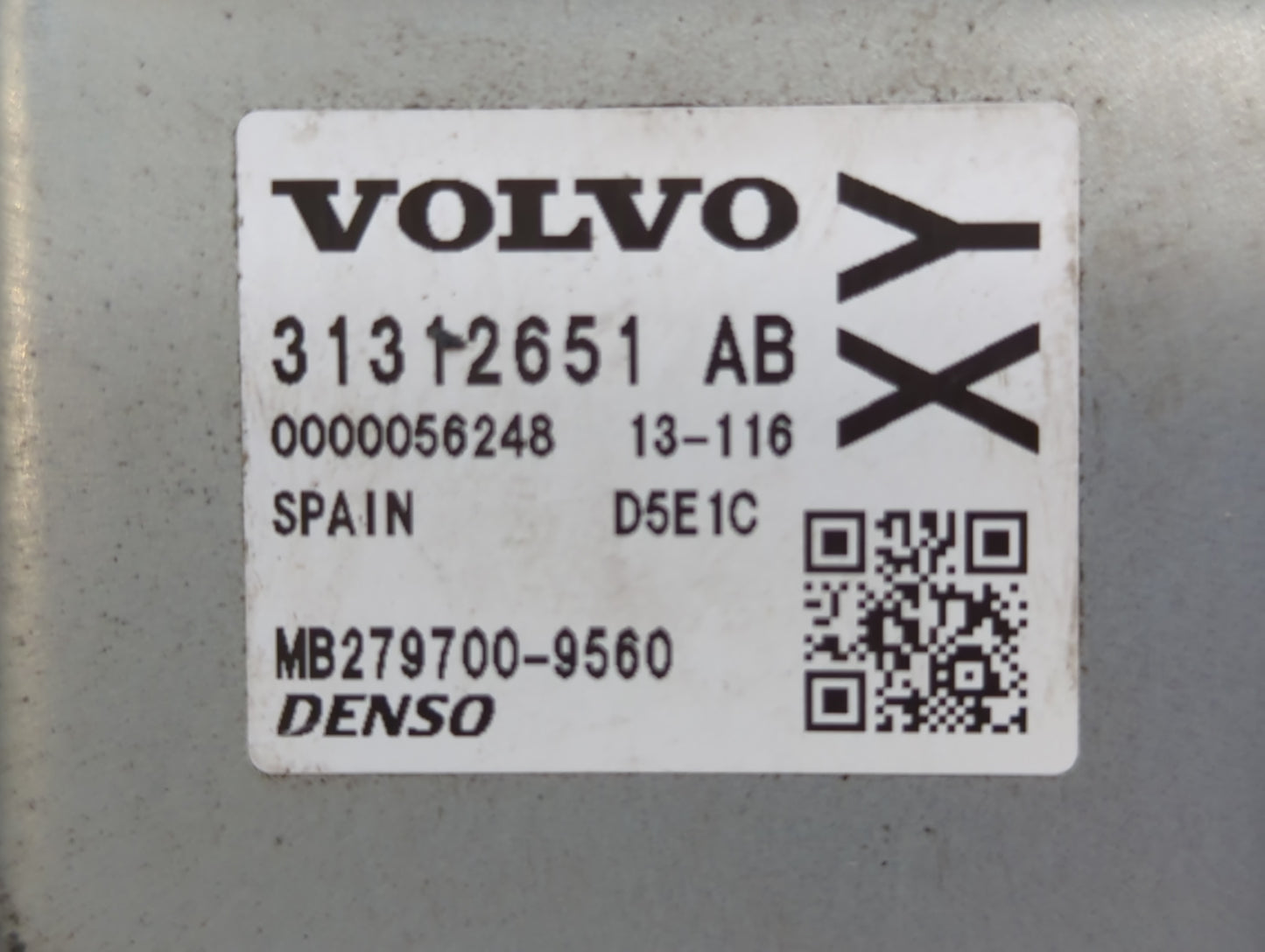 2013-2016 Volvo S60 PCM Engine Control Computer ECU ECM PCU OEM P/N:MB279700-9560 Fits Fits 2013 2014 2015 2016 OEM Used Aut