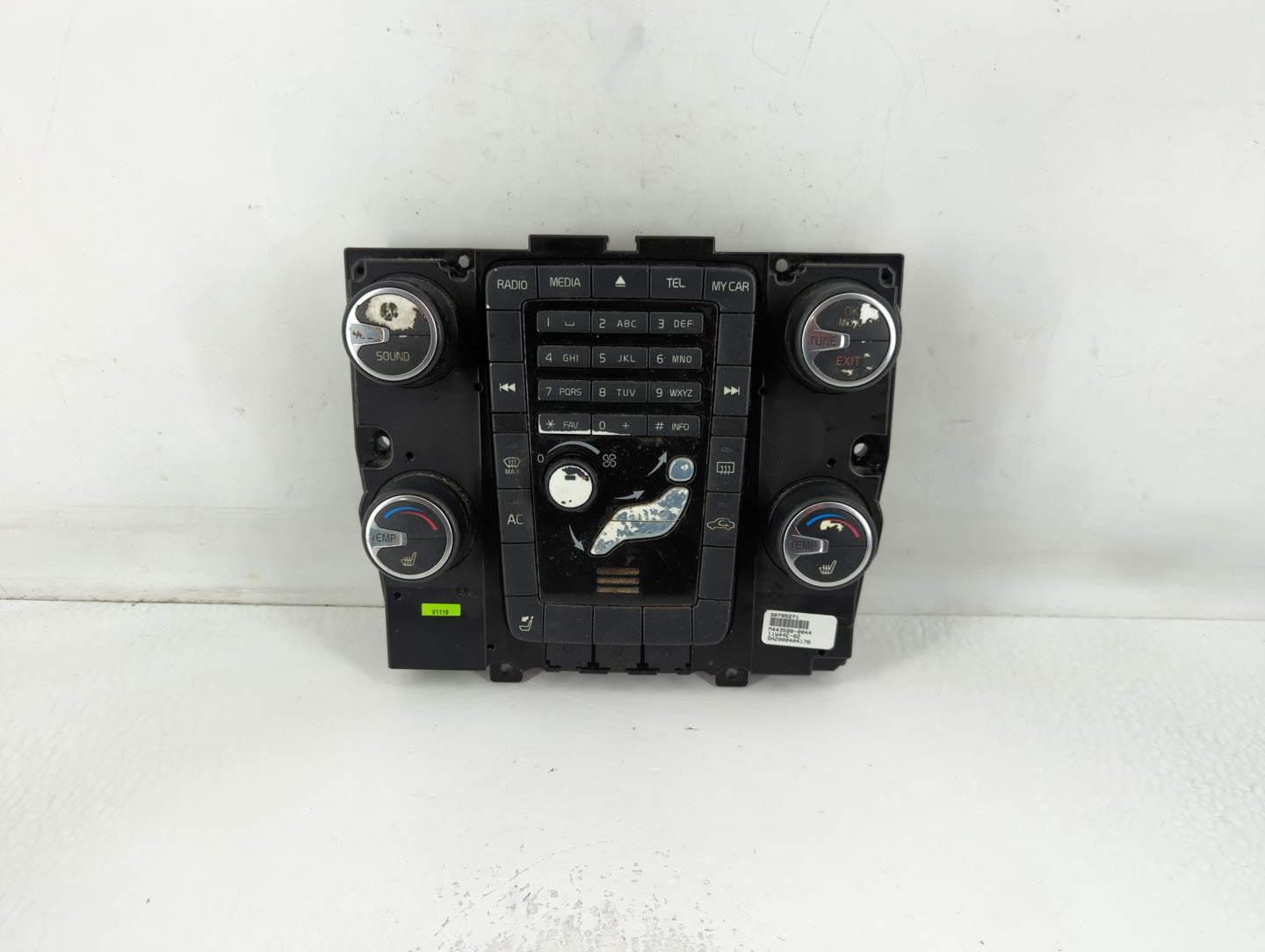 2014 Volvo S60 Climate Control Module Temperature AC/Heater Replacement P/N:PP+MD40 7923 Fits OEM Used Auto Parts - Oemuseda