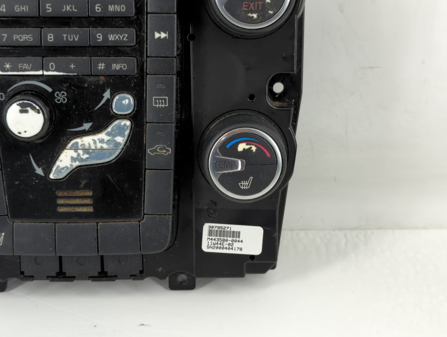 2014 Volvo S60 Climate Control Module Temperature AC/Heater Replacement P/N:PP+MD40 7923 Fits OEM Used Auto Parts - Oemuseda
