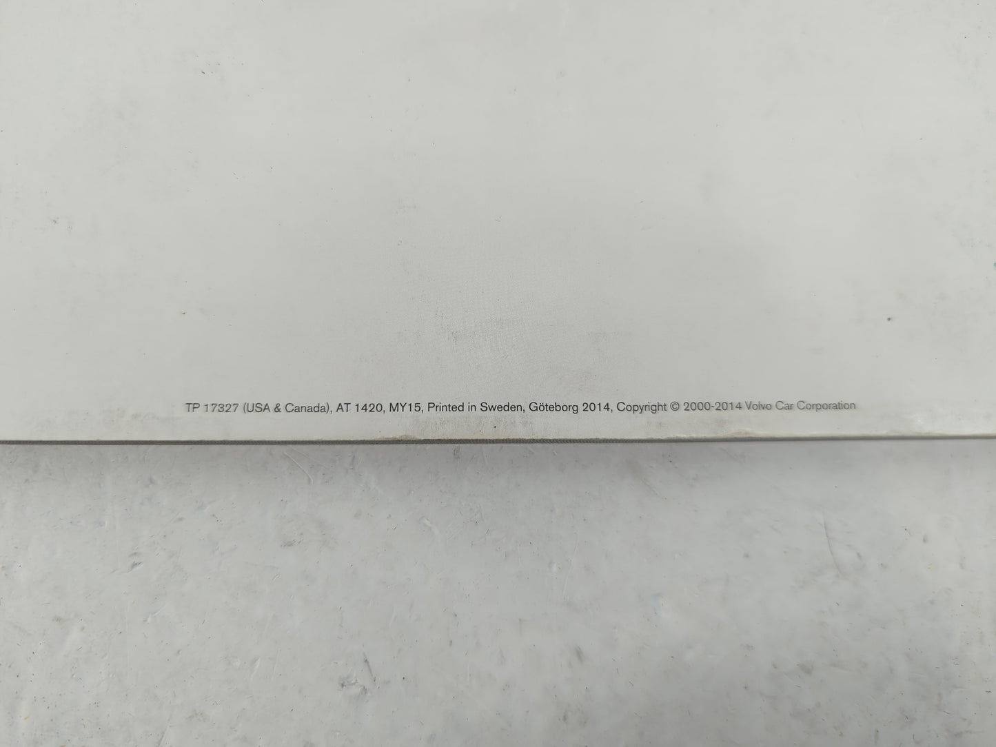 2014 Volvo S60 Owners Manual Book Guide OEM Used Auto Parts - Oemusedautoparts1.com