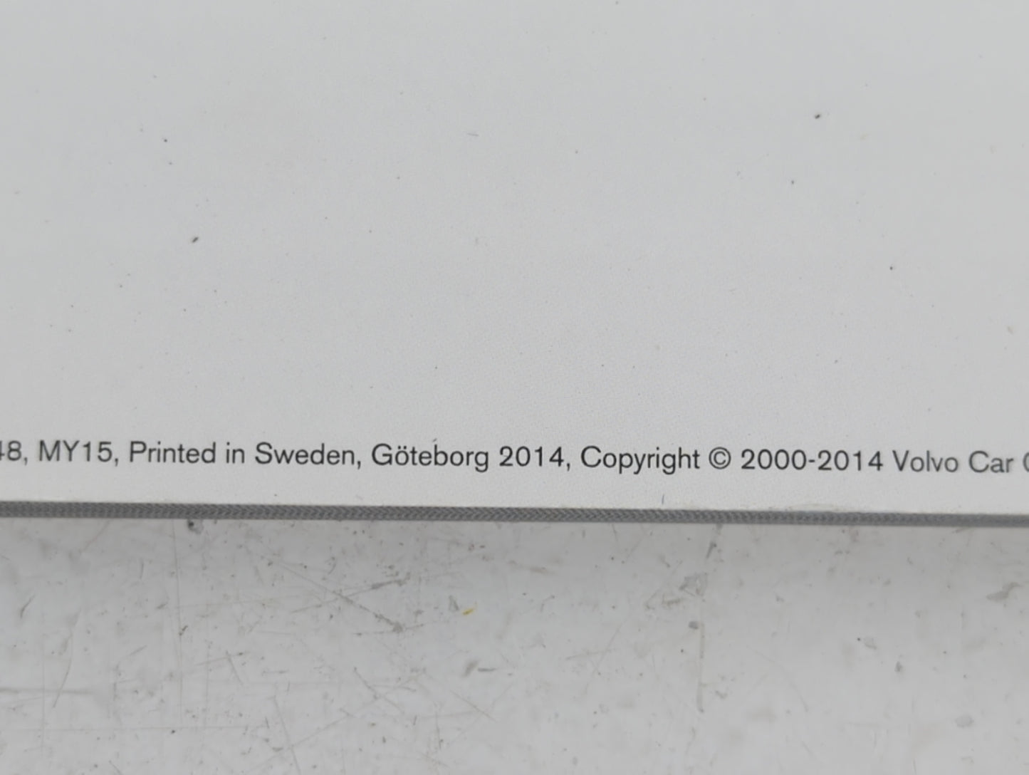 2014 Volvo V60 Owners Manual Book Guide OEM Used Auto Parts - Oemusedautoparts1.com