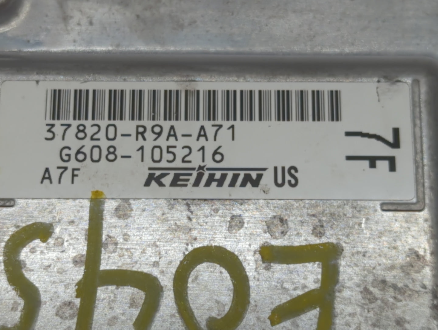 2015 Acura Ilx PCM Engine Control Computer ECU ECM PCU OEM P/N:37820-R9A-A71 Fits OEM Used Auto Parts - Oemusedautoparts1.co