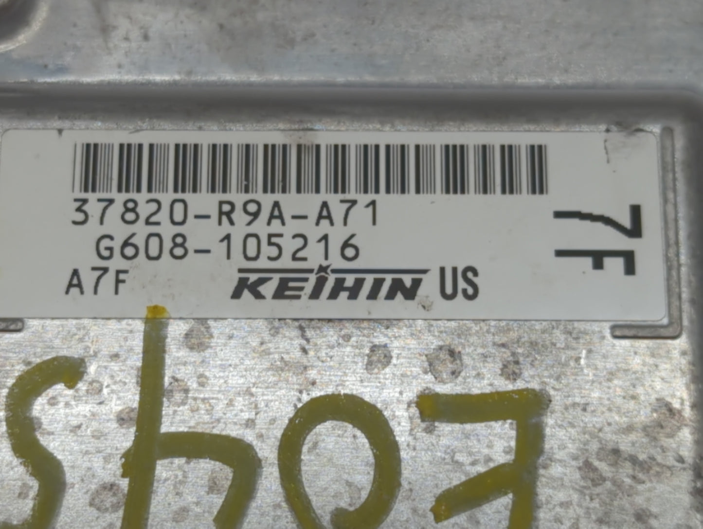 2015 Acura Ilx PCM Engine Control Computer ECU ECM PCU OEM P/N:37820-R9A-A71 Fits OEM Used Auto Parts - Oemusedautoparts1.co