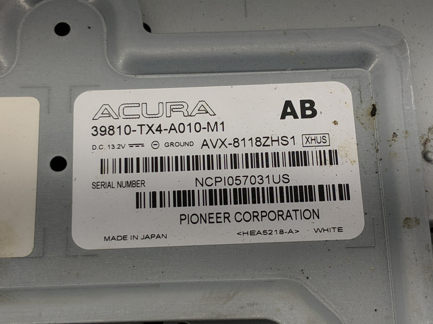 2013-2015 Acura Rdx Information Display Screen - Oemusedautoparts1.com