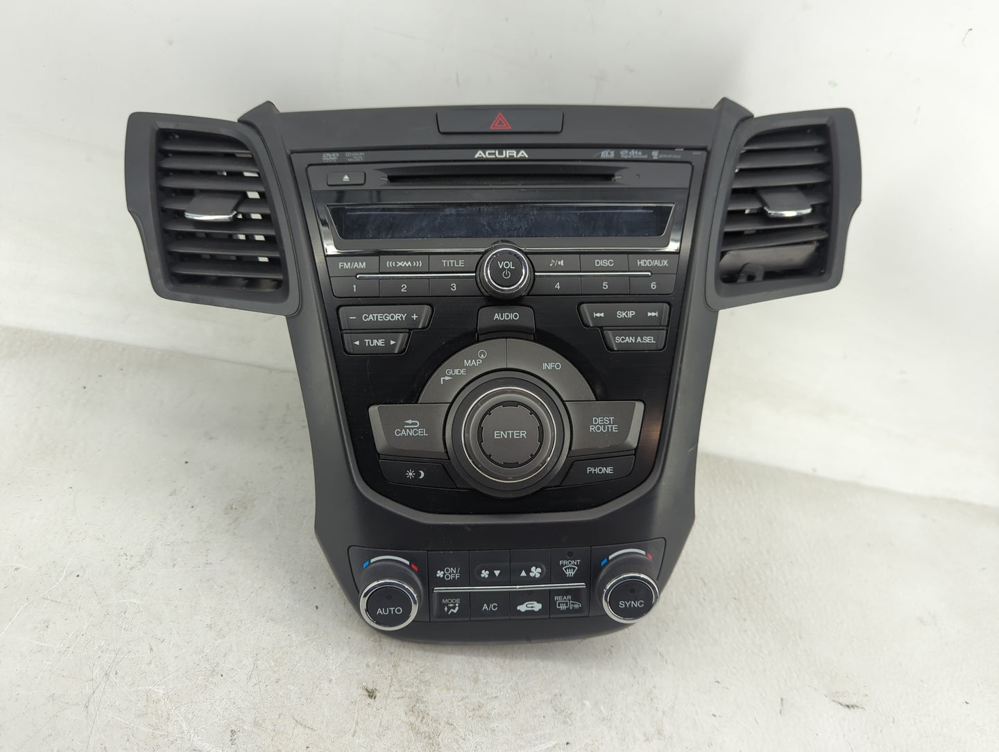 2013-2015 Acura Rdx Radio AM FM Cd Player Receiver Replacement P/N:39540-TX4-A040-M1 Fits Fits 2013 2014 2015 OEM Used Auto 