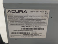 2013-2015 Acura Rdx Radio AM FM Cd Player Receiver Replacement P/N:39540-TX4-A040-M1 Fits Fits 2013 2014 2015 OEM Used Auto 