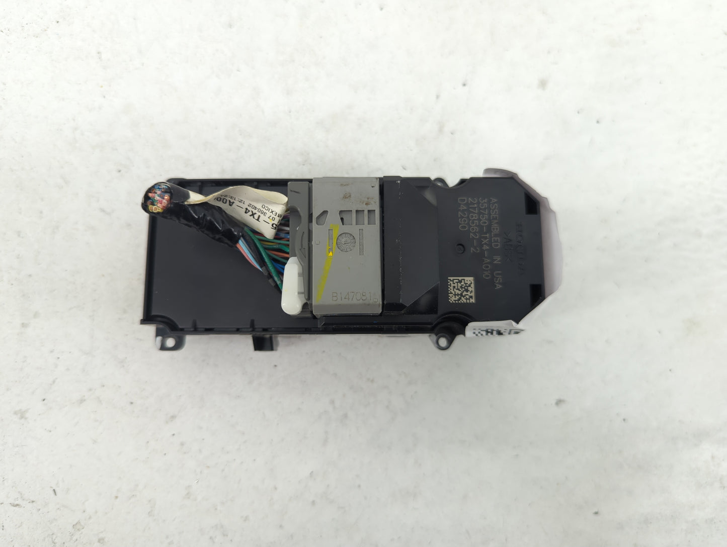 2013-2018 Acura Rdx Master Power Window Switch Replacement Driver Side Left P/N:35750-TX4-A010 2178562-2 Fits OEM Used Auto 