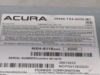 2013-2015 Acura Rdx Radio AM FM Cd Player Receiver Replacement P/N:39540-TX4-A030-M1 NXH-8118ZH02 Fits Fits 2013 2014 2015 O