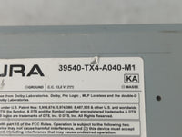 2013-2015 Acura Rdx Radio AM FM Cd Player Receiver Replacement P/N:39540-TX4-A040-M1 Fits Fits 2013 2014 2015 OEM Used Auto 