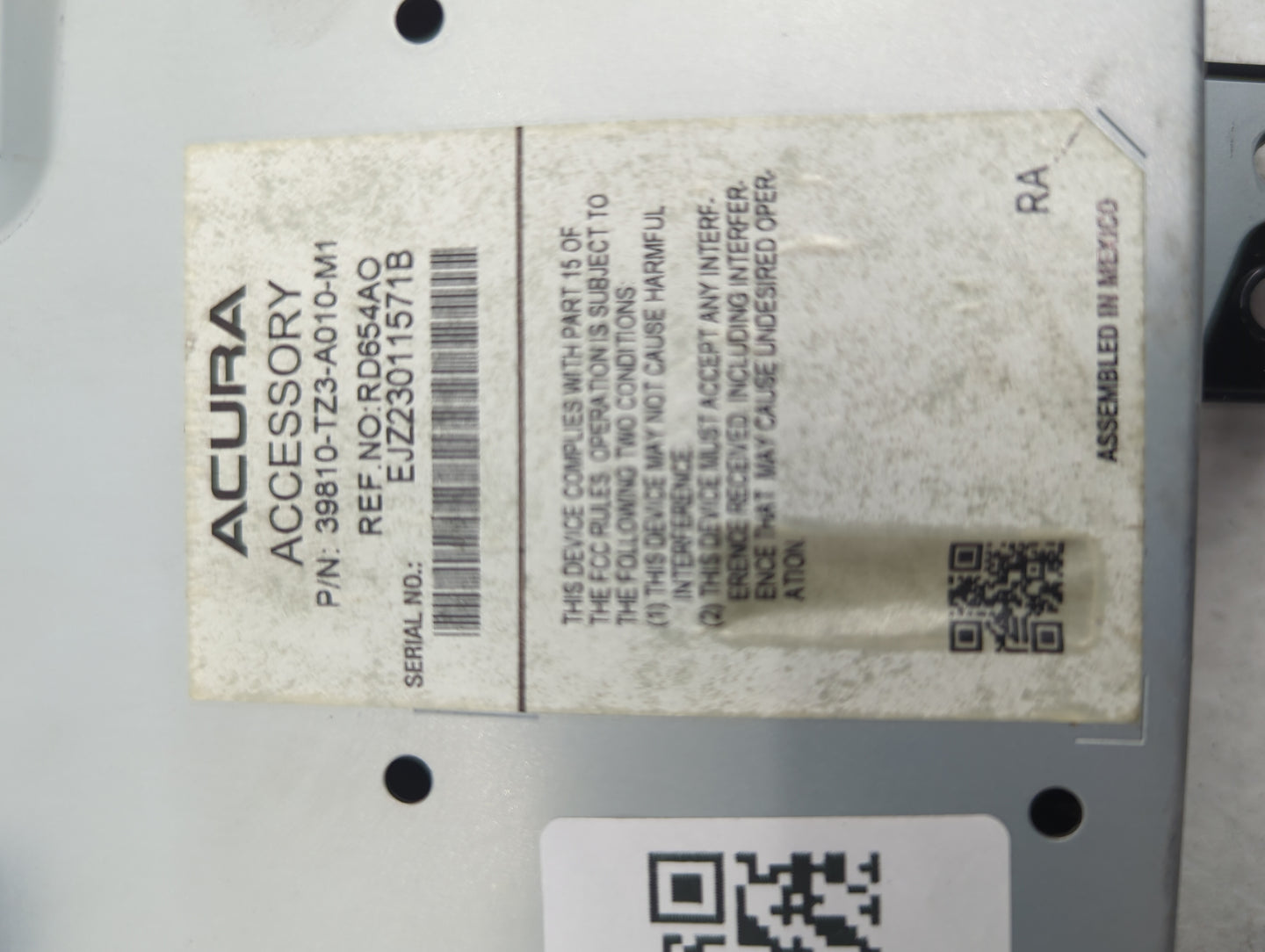 2015 Acura Tlx Information Display Screen Black - Oemusedautoparts1.com