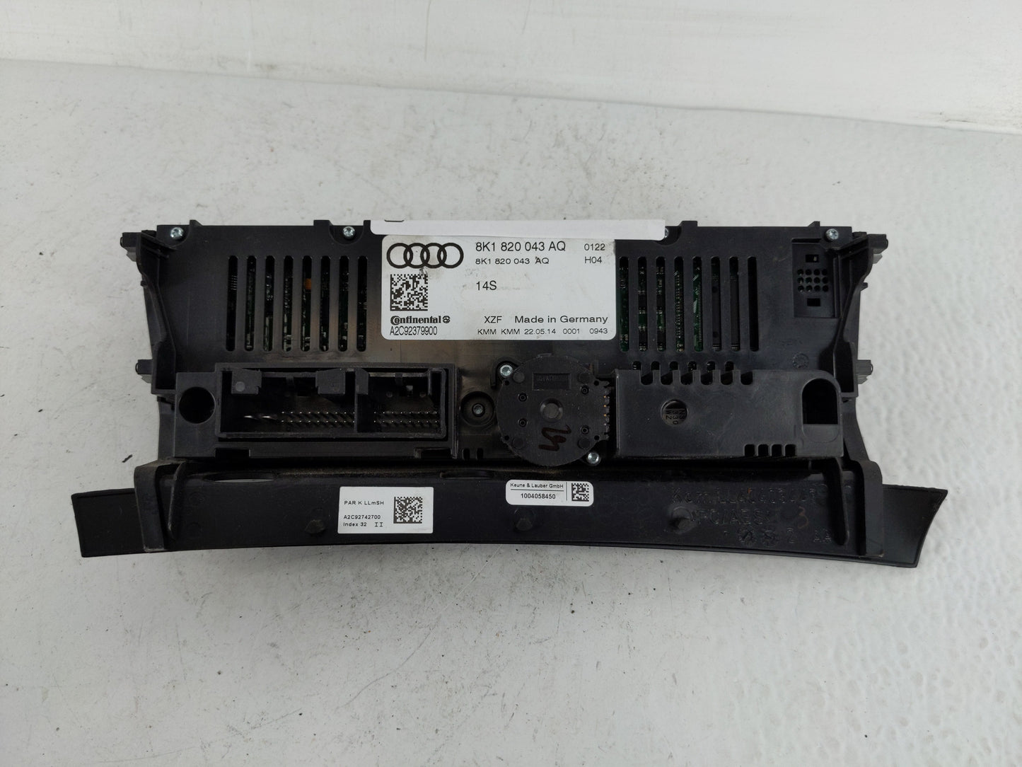 2015 Aftermarket Audiobahn Climate Control Module Temperature AC/Heater Replacement P/N:8K1 820 043 AQ Fits OEM Used Auto Pa