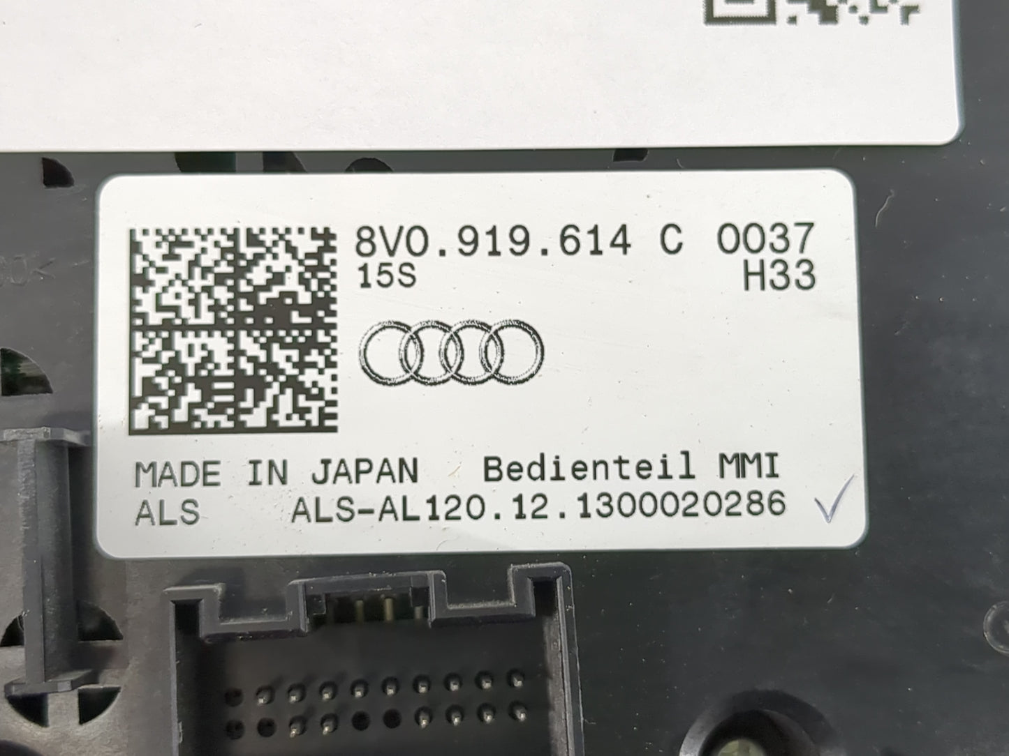 2015-2018 Audi A3 Radio AM FM Cd Player Receiver Replacement P/N:8V0 919 614 Fits Fits 2015 2016 2017 2018 OEM Used Auto Par